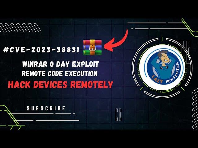WinRar 0-Day RCE | CVE-2023-38831 | Lazy Pentester