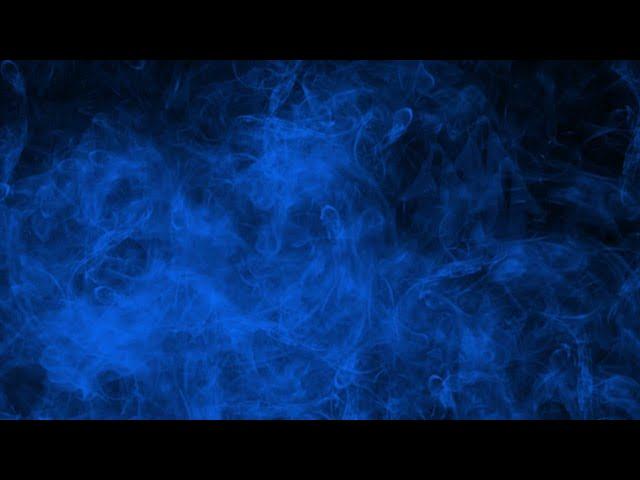 4K Video (1 hour) Bright blue smoke with ghosts – animated background