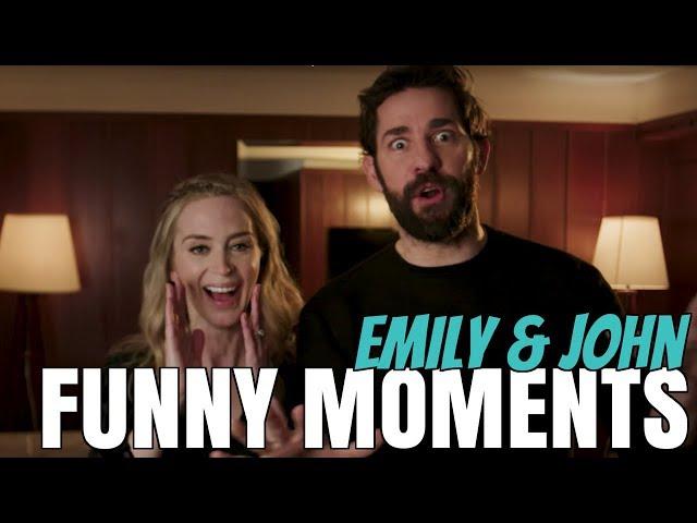 Emily Blunt & John Krasinski Funny Moments