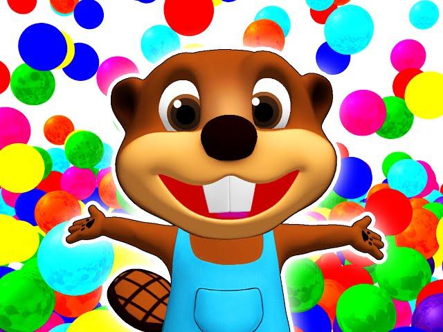 SUPER CIRCUS 3D Color Cars Jump | Learn Colours, Toy Surprise by Busy Beavers