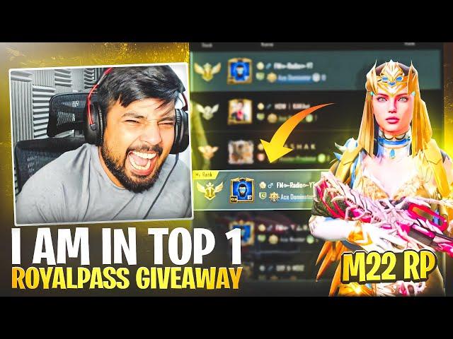 TOP 1 IN RP RANKING  M22 ROYAL PASS FULL MAX 