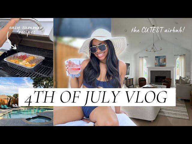 VLOG  pack with me for a staycation, easy summer recipes, airbnb tour (my dream house!)