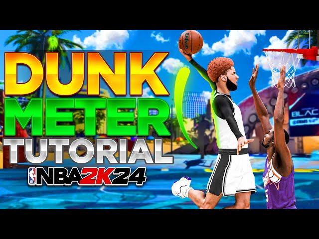 NBA 2k24 DUNK METER TUTORIAL + HOW TO GET UNLIMITED CONTACT DUNKS!!
