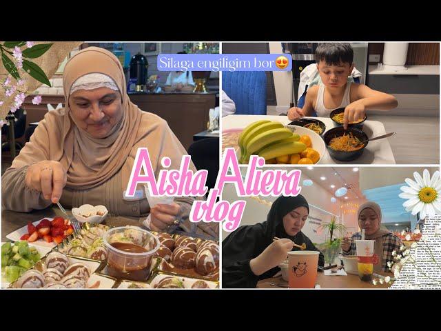 Aisha Alievaning hayoti - Visa oldim  silaga zor yangilik bor  oilaviy Vlog