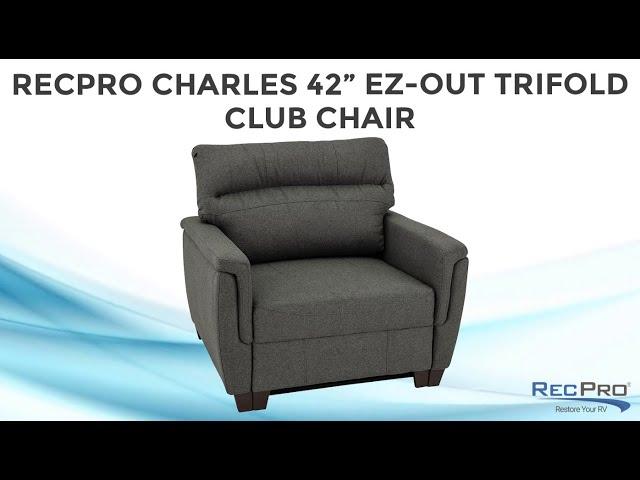 RecPro Charles 42" EZ-OUT Trifold Club Chair