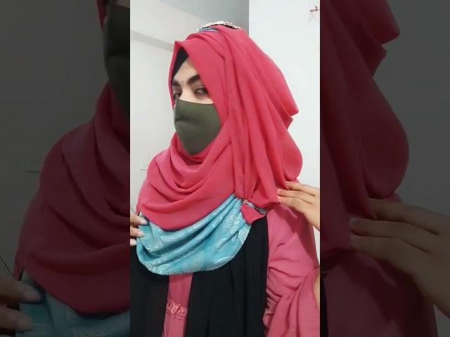 Marry Christmas hijab stylish double fashion Final Look  #foryou #stylish #youtubeshorts