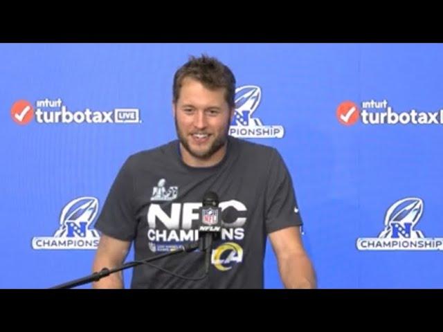 Matthew Stafford press conference after the NFC championship win against 49ers | Matt Stafford!!!