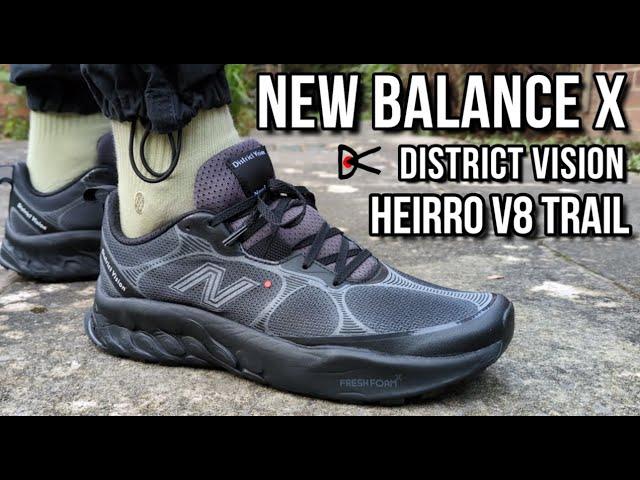 NEW BALANCE X DISTRICT VISION FRESH FOAM X HIERRO V8 TRAIL REVIEW - On feet, comfort, weight etc!