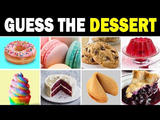 Guess the Dessert (55 Different Types of Desserts and Sweets)