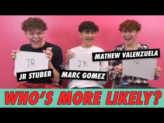 Marc Gomez, JR Stuber & Mathew Valenzuela - Who's More Likely?