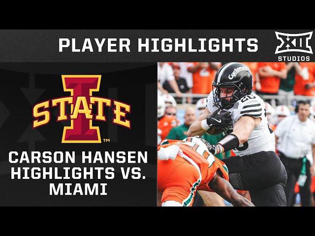 Carson Hansen Highlights vs. Miami | 2024 Pop-Tarts Bowl