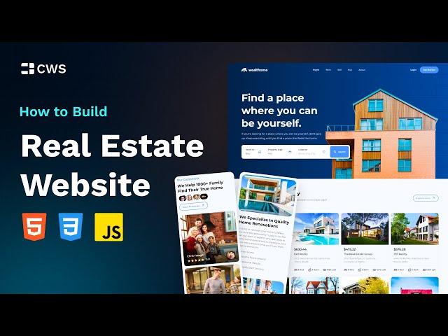 Create an Impressive Real Estate Website with HTML, CSS, and JavaScript