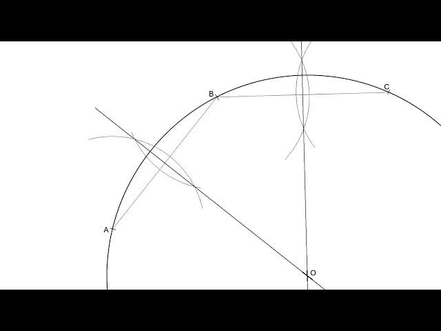 How to find the Center point of any given Arc