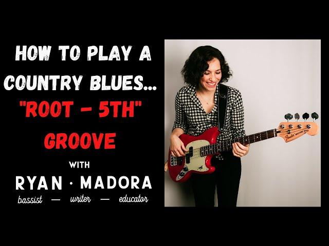 How To Play A Country Style Blues on Bass: The Root - 5th Pattern from "Call Me The Breeze"