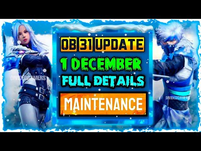 FREE FIRE MAINTENANCE BREAK TODAY | FF NEW UPDATE | FF NEW UPDATE TODAY | FREE FIRE NEW UPDATE | SBG