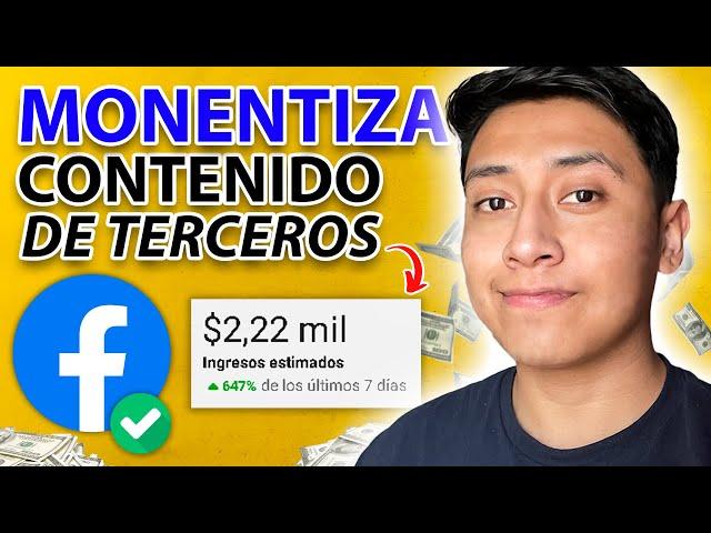 Como monetizar contenido de terceros en FACEBOOK 2024 