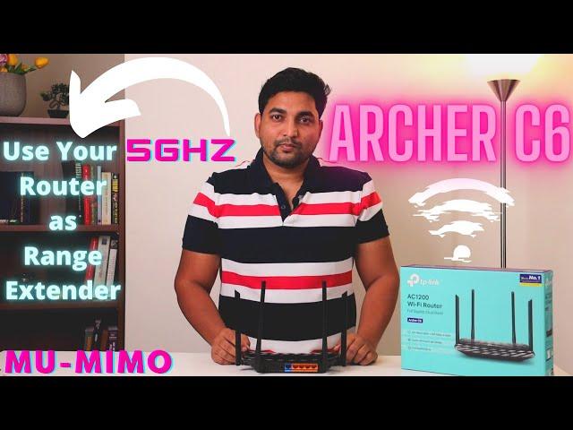 Best Wifi Router 2022-Archer C6 by TP- Link, Use Router as Range Extender complete Guide & Review..!