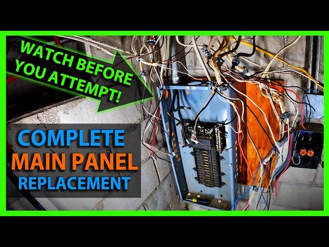 How To Replace a Main Panel or Sub Panel - Upgrading an Existing Electrical Service