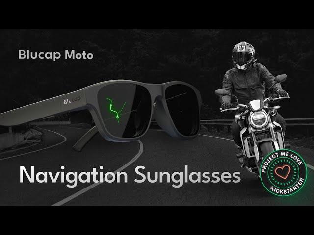 A Kickstarter Project We Love: Blucap Moto - Motorcycle Navigation Sunglasses