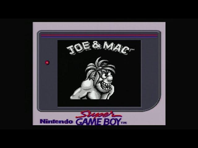 Joe & Mac (Game Boy) Playthrough