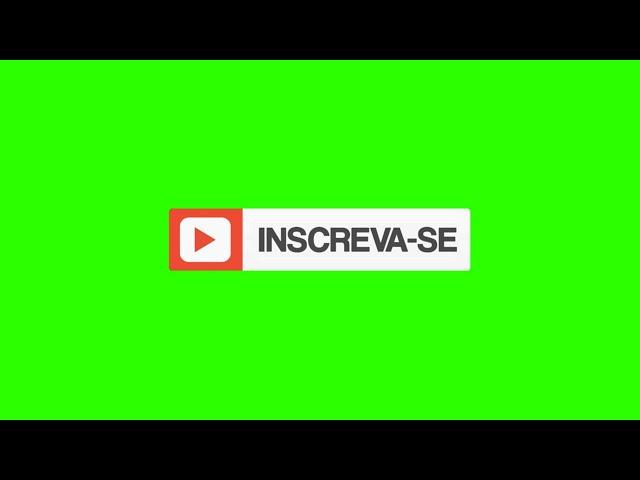 Brazilian Subscribe Buttons #8 / Green Screen - Chroma Key