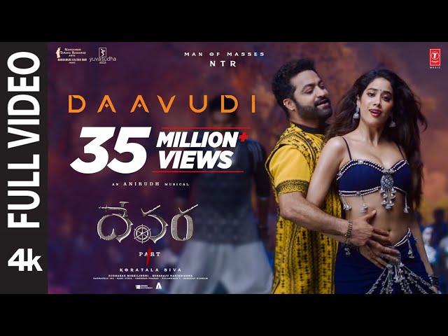 Full Video: Daavudi - దావూదీ | Devara | NTR | Janhvi Kapoor | Koratala Siva | Anirudh Ravichander