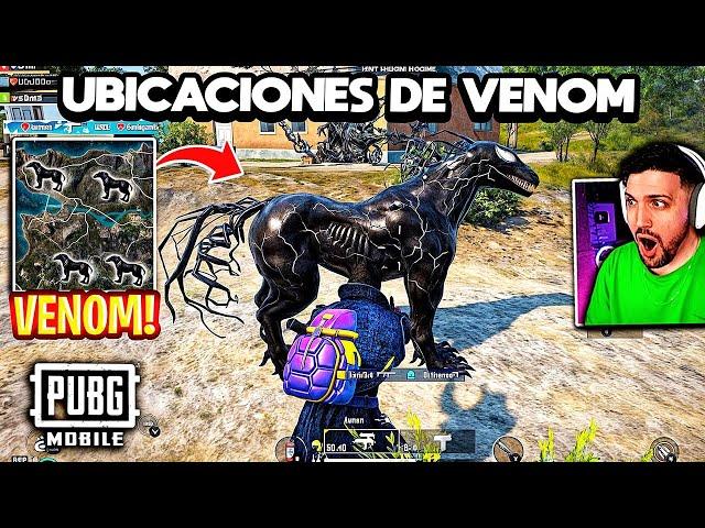 ¡TODAS las UBICACIONES de VENOM en PUBG MOBILE! ️ SKIN de VENOM CONFIRMADA?