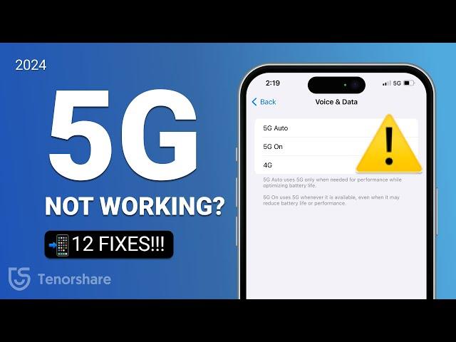 How to Fix 5G Not Working or Slow on iPhone 2024 | All Carrier | 12 Fixes