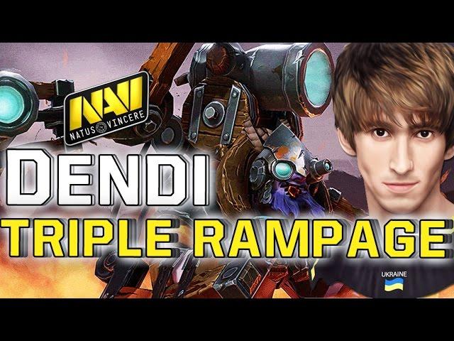 Na`Vi.Dendi TRIPLE RAMPAGE TINKER Dota 2