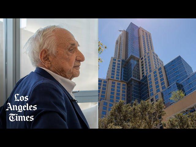 Frank Gehry gives a tour of the $1-billion mixed-use complex, the Grand