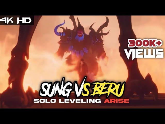 Sung Jin Woo Vs The Ant King (Beru) - The Battle everyone was waiting for ￼ #sololeveling