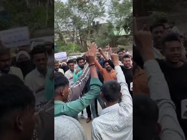 Hijab protest in Mango Jamshedpur | Hijab protest old purulia road #shorts