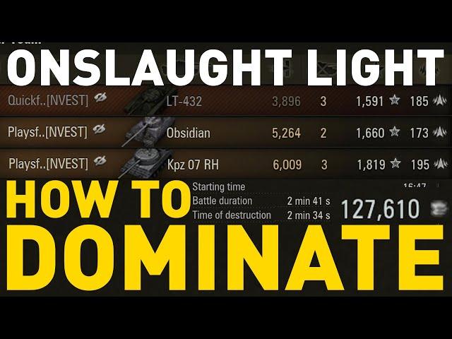 How to DOMINATE Onslaught Light in World of Tanks