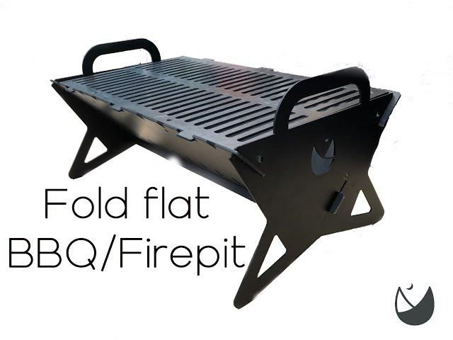 Fold flat Barbeque Assembly