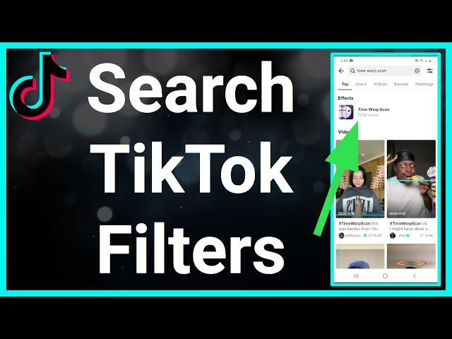 How To Search For Filters On TikTok