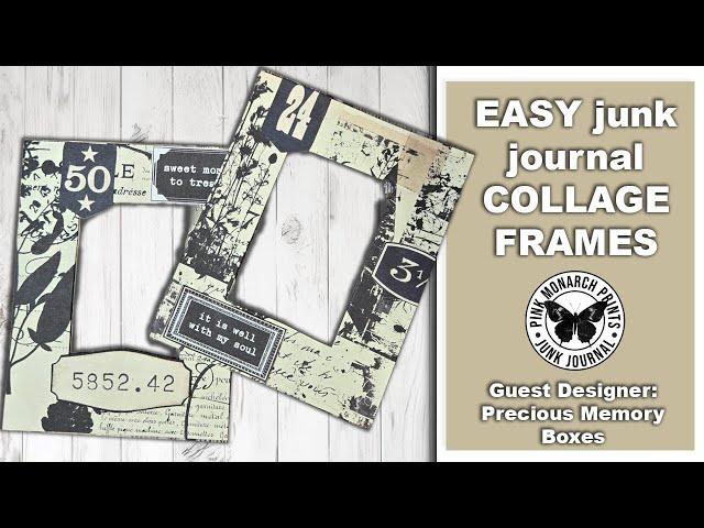 Have you ever used frames in your junk journaling? Simple, Quick, and STUNNING. Craft along Tutorial