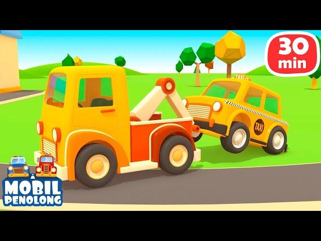 Kartun edukasi | Belajar bahasa Indonesia bersama Mobil Penolong @LeosiTruk