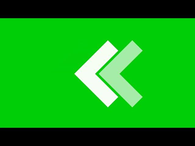 Animation Of Arrows Sign On Green Screen