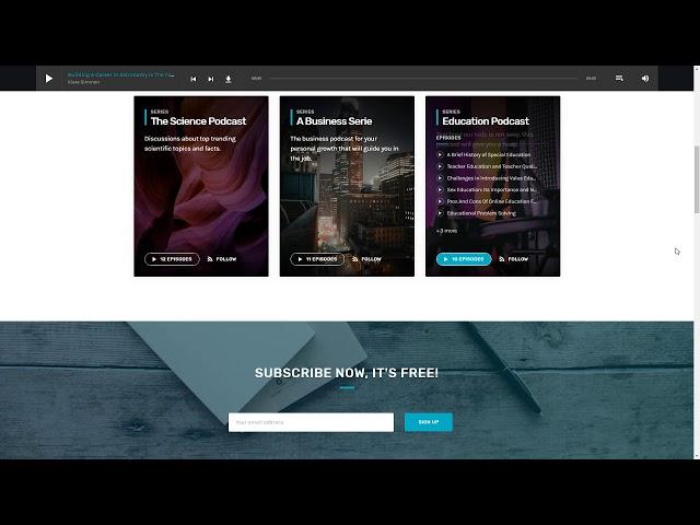 Wpcast - Audio Podcast WordPress Theme  Neil Hewie