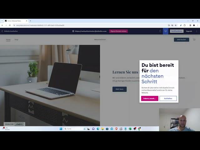 Testen wir den Jimdo Webseitenbaukasten (Volles Video) 2/50 Tests