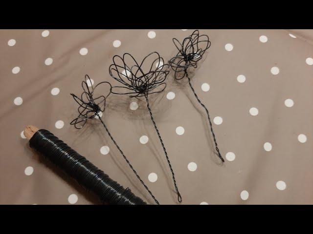 DIY Drahtblumen biegen #diy #wire #flowers #easy #quick #tutorial