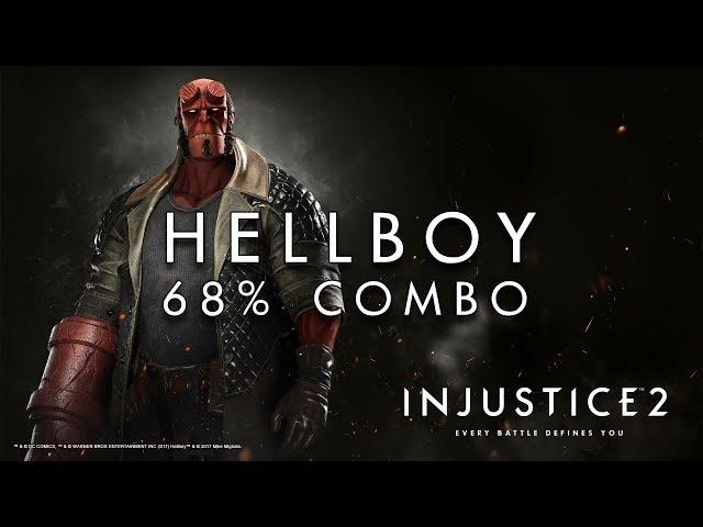 Injustice 2 - Hellboy - Highest Damaging Combo (w/o Background Bounce)