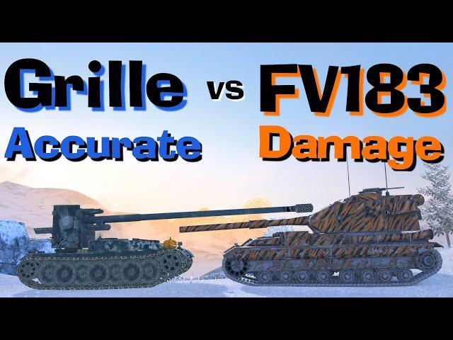 WOT Blitz Face Off || FV215b 183 vs Grille 15