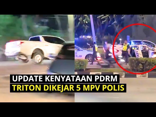 UPDATE Kenyataan PDRM, Triton Dikjar Lima MPV PoIis