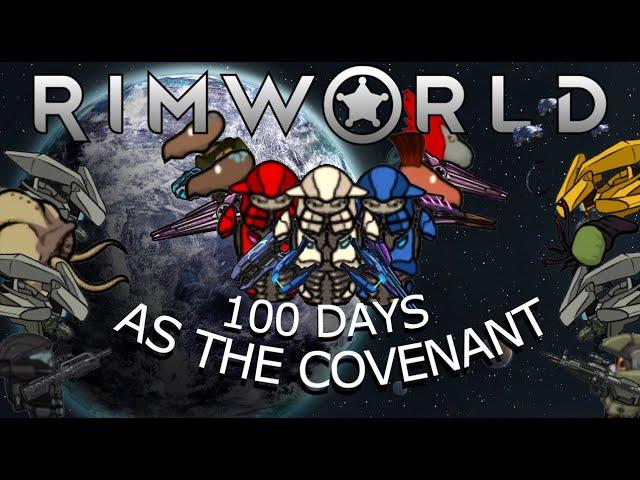 RimWorld 100 Days As The Covenant (RimWorld Halo)