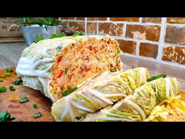 Chinese Cabbage Stuffed with Tuna Paste | Salad a la Trabacho | Super Recipe