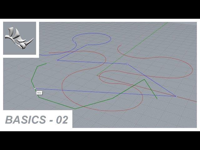 Polylines and 2D Drawing in Rhino - Rhino Basics - Part 2