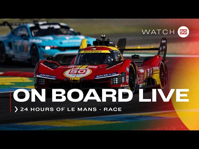 Onboard the #50 LIVE race action at 24H of Le Mans 2024 | Ferrari Hypercar Part 3