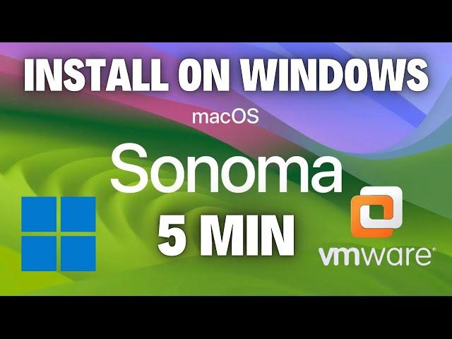 How to install mac OS Sonoma in Windows pc with VMware (No coding, No scripts)