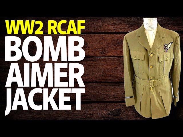 WW2 Canadian RCAF Bomb Aimer Officers TW Tropical Worsted 4 Pocket Jacket History